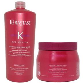 Kit Kérastase Reflection Chromatique Cabelos Grossos Shampoo 1000ml + Máscara 500g
