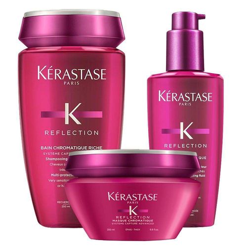 Kit Kérastase Reflection Chromatique Riche - Shampoo + Máscara + Leave-in