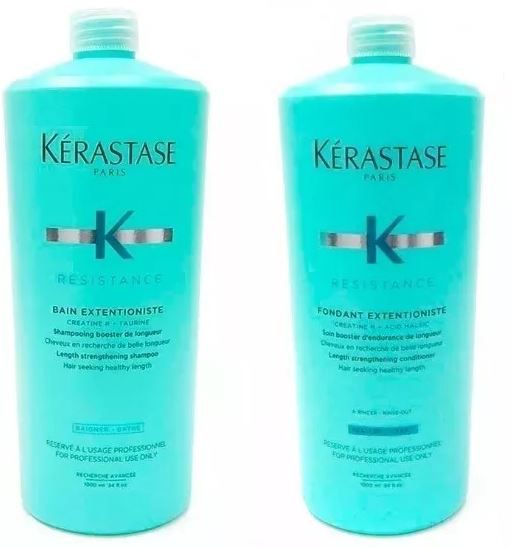 KIT Kérastase Résistance Extentioniste Shampoo + Condicionador 1000ml