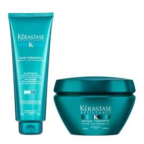 Kit Kérastase Resistance Thérapiste Bain Shampoo 450ml+ Másque 200g