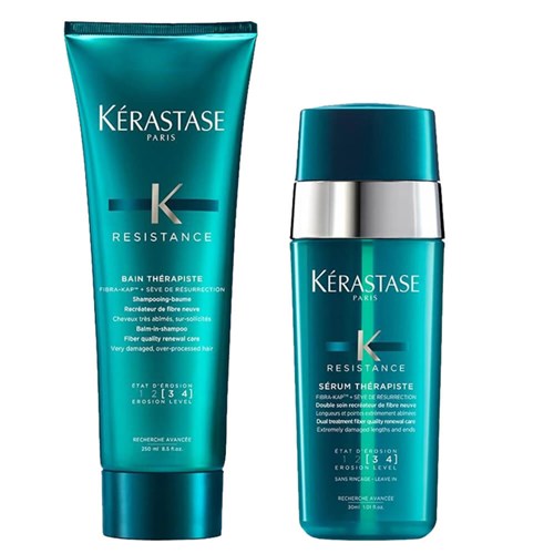 Kit Kérastase Résistance Therapiste Shampoo 250ml + Sérum 30ml