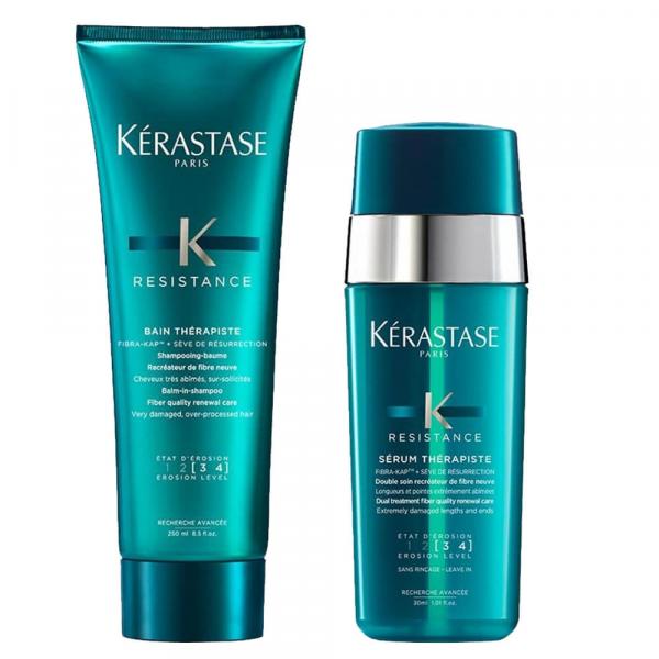 Kit Kérastase Résistance Therapiste Shampoo 250ml + Sérum 30ml
