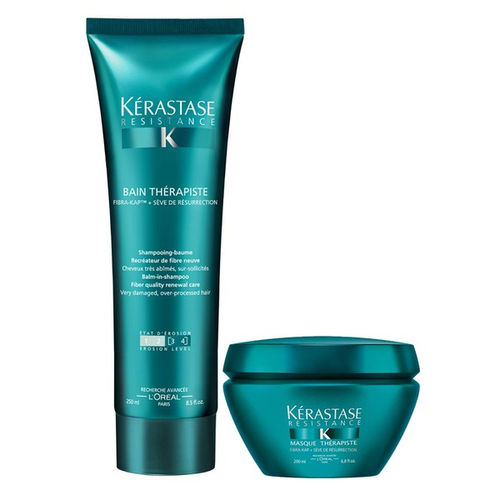 Kit Kérastase Resistnce Thérapiste Shampoo 250ml + Máscara 200g