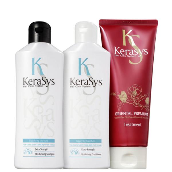 Kit Kerasys Moisturizing Tratamento (3 Produtos)
