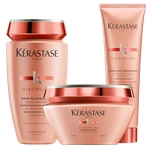 Kit Kératase Discipline Shampoo, Máscara e Leave-in