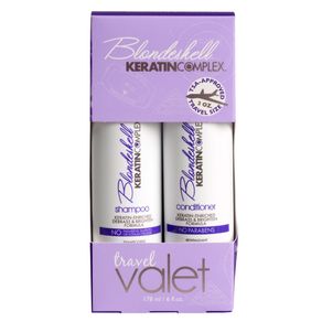 Kit Keratin Complex Blondeshell Travel Valet (Shampoo e Condicionador) Conjunto