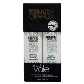 Kit Keratin Complex Smoothing Therapy Color Care Travel Valet (Shampoo e Condicionador) Conjunto