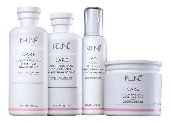 Kit Keune Care Color Brillianz Shampoo 300ml + Condicionador 250ml + Máscara 200ml + Leave In 140ml