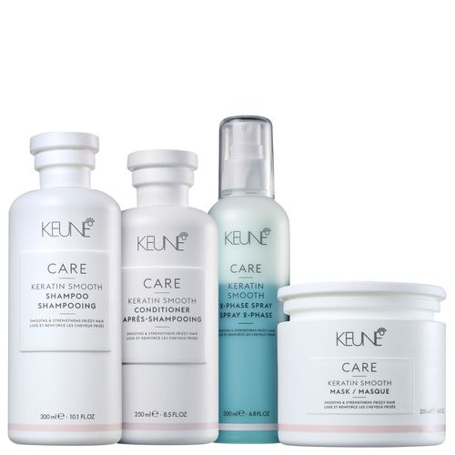 Kit Keune Care Keratin Smooth Reconstrução e Proteção (4 Produtos)