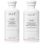 Kit Keune Care Keratin Smothing Sh 300ml + Cond 250ml