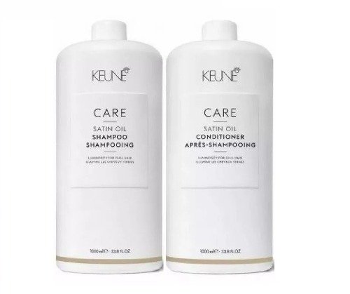 Kit Keune Care Satin Oil Shampoo 1000ml + Condicionador 1000ml