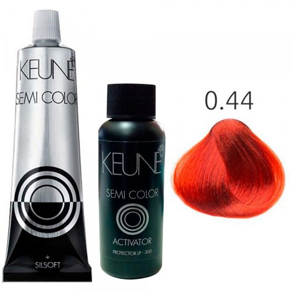 Kit Keune Semi Color 60ml - Mix 0/44 - Cobre + Ativador 60ml