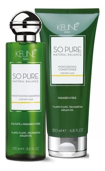 Kit Keune So Pure Moisturizing Shampoo 250ml + Condicionador 200ml