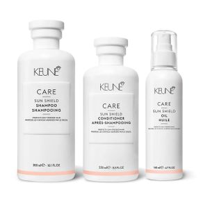 Kit Keune Sun Shield Shampoo 300ml + Condicionador 250ml + Oil 140ml