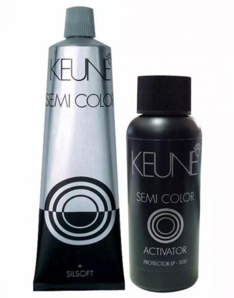 Kit Keune Semi Color 60ml - Cor 5.23 - Castanho Claro Cacau + Ativador 60ml
