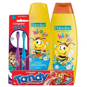 Kit Kids: Gel Dental + Escova de Dentes + Shampoo + Cond.