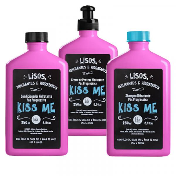 Kit Kiss me Pós Progressiva Lola Cosmetics - 3 Itens