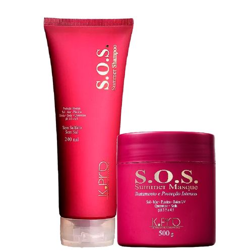 Kit Kpro SOS Summer Proteção I. Shampoo e Máscara Tratamento