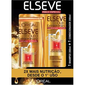 Kit L Oréal Elseve Shampoo + Condicionador Óleo Extraordinário Nutrição 200ml