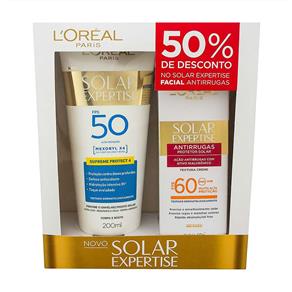 Kit L`Oréal Expertise Supreme Protetor Solar FPS 50 200ml + Protetor Facial FPS 60 50ml