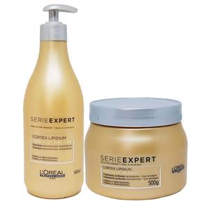 Kit L`Oréal Professionnel Absolut Repair Cortex Lipidium Shampoo + Máscara 500g