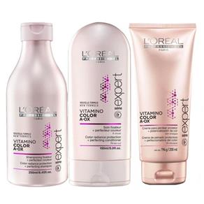 Kit L`Oréal Professionnel Vitamino Color A-OX - Shampoo 250ml + Condicionador 150ml + Creme de Pentear 200ml