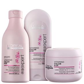 Kit L`Oréal Professionnel Vitamino Color A-OX - Shampoo 250ml + Condicionador 150ml + Máscara 200ml