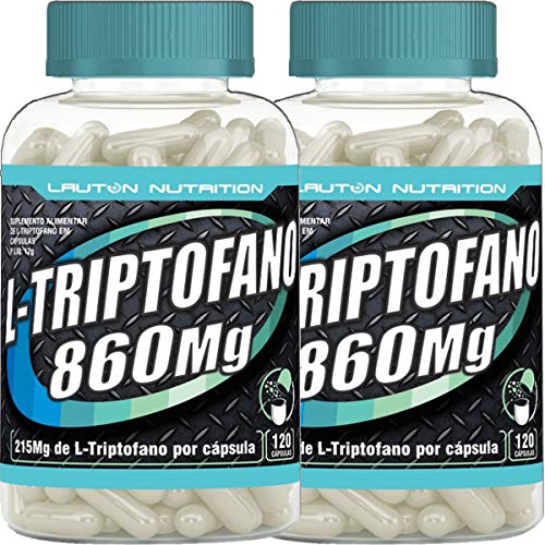 Kit 2 L Triptofano 860mg 120 Capsulas Lauton Nutrition