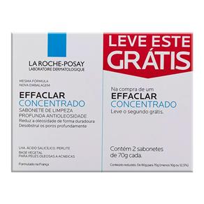 Kit La Roche-Posay 2 Sabonete Facial de Limpeza Profunda Effalcar Concentrado