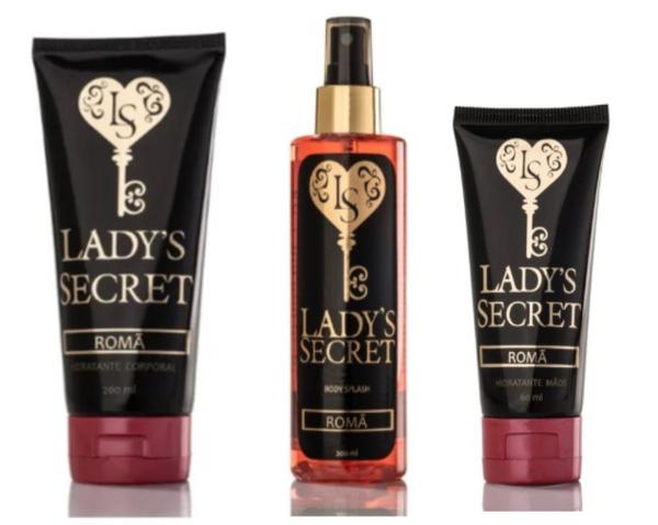Kit Lady's Secret Romã com Hidratante Body Spray e Creme para as Mãos