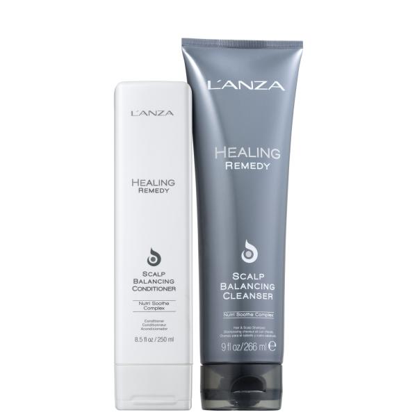Kit L'anza Healing Remedy Scalp Balancing Cleanser Duo (2 Produtos)