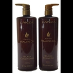 Kit Lanza Keratin Healing Oil Shampoo 1000ml + Condicionador 950ml