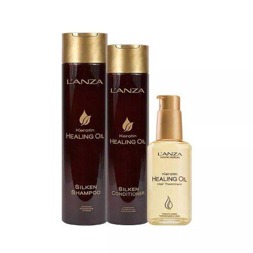 Kit Lanza Keratin Healing Oil Treatment 3 Produtos