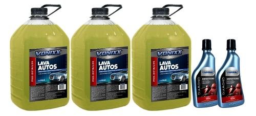 Kit 3 Lava Autos - Shampoo para Carros - Ph Neutro - Vonixx