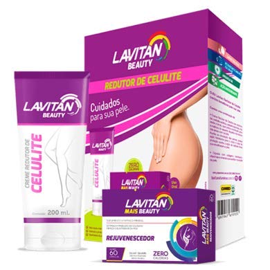 Kit Lavitan Beauty com Lavitan Mais Beauty 60 Cápsulas + Lavitan Beauty Creme Redutor de Celulite 200ml