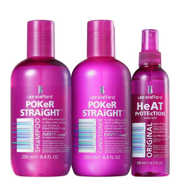Kit Lee Stafford Poker Straight Cleansing Protection (3 Produtos)