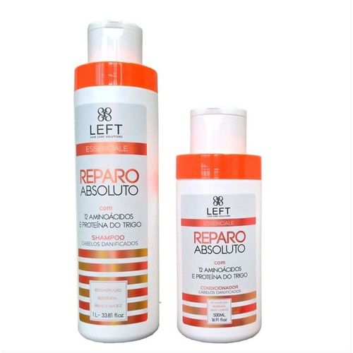 Kit Left de Shampoo e Condicionador Reconstrutor Reparo Absoluto Essenciale (2 Itens)