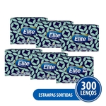 Kit Lenço De Papel Elite Softys 6 Pacotes - 50 Folhas Cada