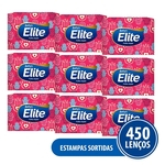 Kit Lenço De Papel Elite Softys 9 Pacotes - 50 Folhas Cada