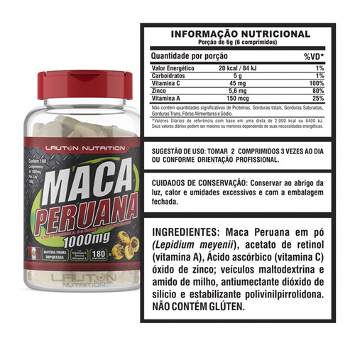 Kit Libido Testosterona Maca Peruana + Arginina 300 Cápsulas