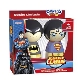 Kit Liga da Justiça Masculino - Sh Batman+Cond Super Homem - 100ml