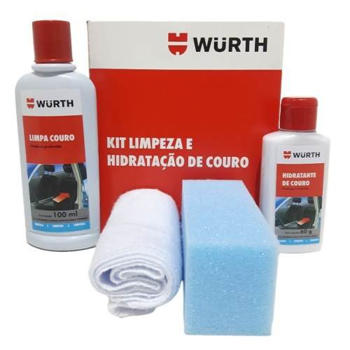 Kit Limpeza e Hidratação de Couro Wurth - Limpa e Hidrata