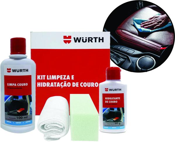 Kit Limpeza e Hidratação de Couro Wurth - Limpa e Hidrata