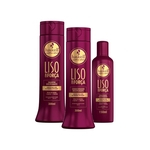 Kit Liso com Força (Sh + Cond) 300ml + Leave-in 150ml - Haskell