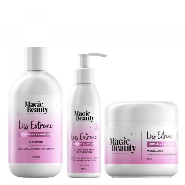 Kit Liss Extremesh Magic Beauty - Shampoo + Máscara + Leave-in