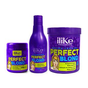 Kit Loiras Poderosas - Btx e Manutenção Perfect Blond Ilike 3 Produtos
