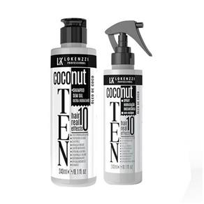 Kit Lokenzzi Coconut Ten10 Shampoo + Spray
