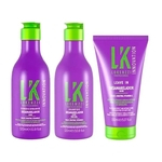 Kit Lokenzzi Desamarelador Shampoo + Condicionador + Leave in