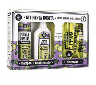 Kit Lola Menta Bonita Shampoo Condicionador + Necessaire