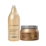 Kit L'oreal Absolut Repair Gold Quinoa Shampoo 1,5l + Masc 500g